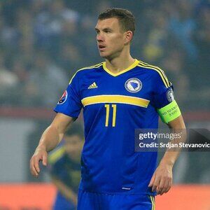 near mint Adidas Bosnia and Herzegovina 2016-17 home shirt soccer jersey Zmajevi